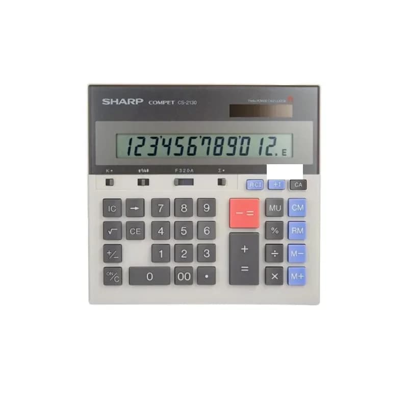 ماشین حساب شارپ مدل COMPECT CS-2130 | تکنو ماشین حساب شارپ مدل COMPECT CS-2130